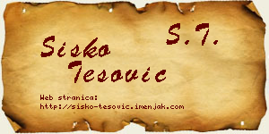 Sisko Tešović vizit kartica